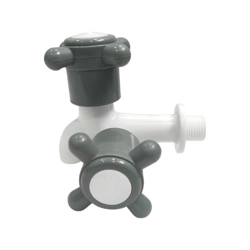 1/2 IN / DOLPHIN Kran Air Cabang Double Shower Mesin Cuci PVC