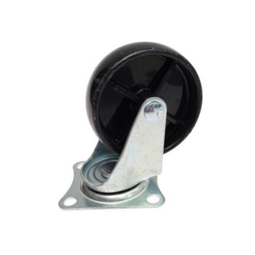 2 1/2 IN / TM Roda Hidup Trolly Non Rem Plat Nylon Hitam