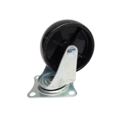 2 1/2 IN / TM Roda Hidup Trolly Non Rem Plat Nylon Hitam