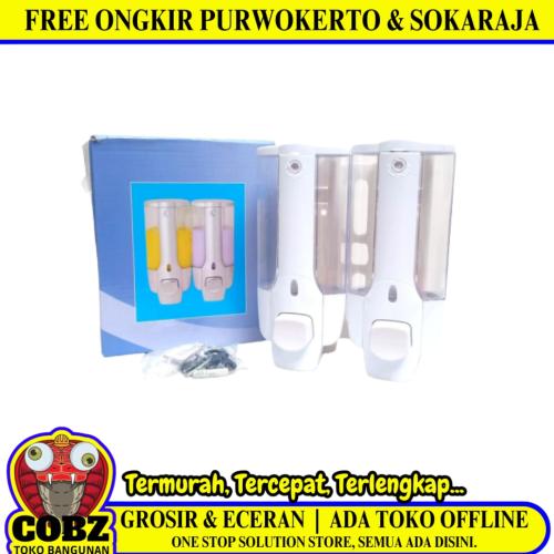 380 ML / COBZ Dispenser Tempat Sabun Dinding Manual 2 Tabung