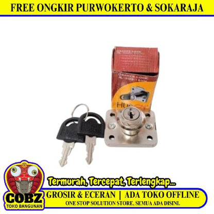 16 MM / HUBEN HL-303 Kunci Laci Lemari Cabinet Drawer Lock Kecil Set