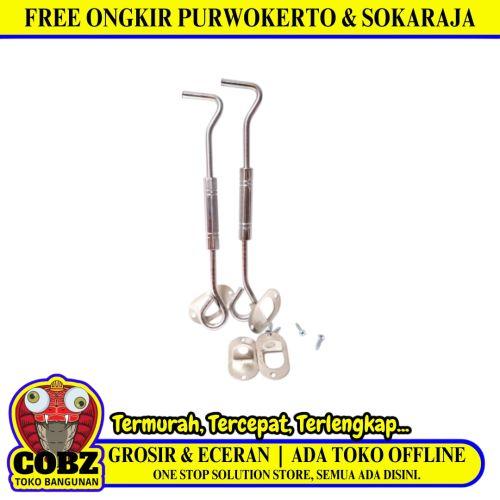 8 IN / NM Hak Angin Cantol Penahan Jendela Window Hook Bahan