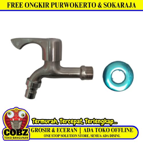 1/2 IN / COBZ CBABE01 Kran Air Taman Kamar Mandi Mesin Cuci Stainless