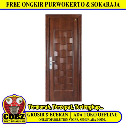 5 CM x 90 CM x 230 CM / FORTRESS PRIME 90.03 SINGLE DOOR Pintu Baja Coklat Set