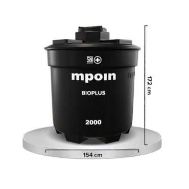 2000 L / M POIN + BIO PLUS B 2000 Septic Tank Sepiteng Tangki PVC Sand Granite Set