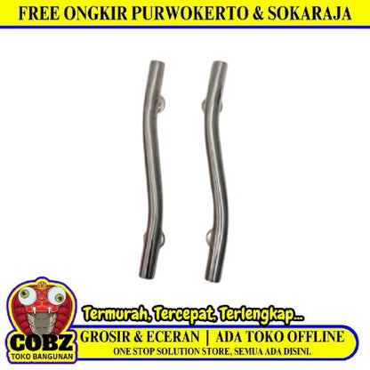 25 CM /SAHABAT Tarikan Pegangan Pull Handle Pintu Stainless Coklat Set
