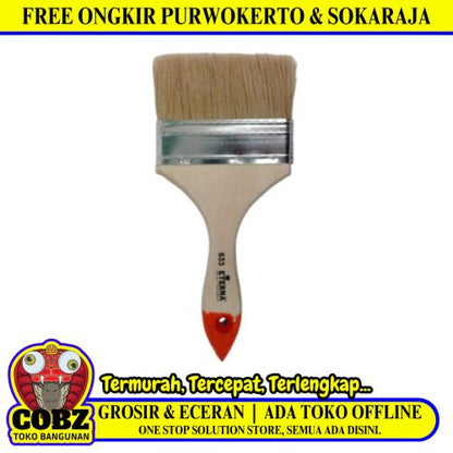 4 IN / ETERNA Kuas Cat Tembok Kayu Besi Air Acyrlic Paint Brush