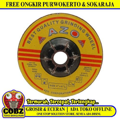 4 IN / AZO Metal Grinding Mata Gerinda Poles Asah Besi