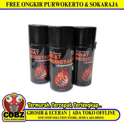 300 CC / NIPPON PAINT Heat Ressistant Pylox Cat Kayu Besi Semprot Kaleng