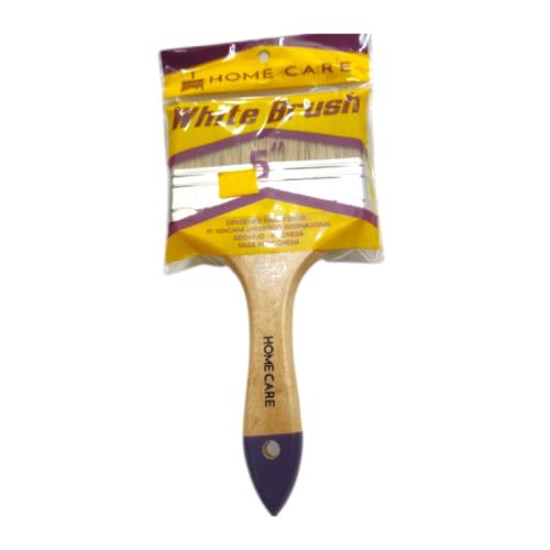 5 IN / HOME CARE WHITE Kuas Cat Tembok Kayu Besi Air Acyrlic Paint Brush