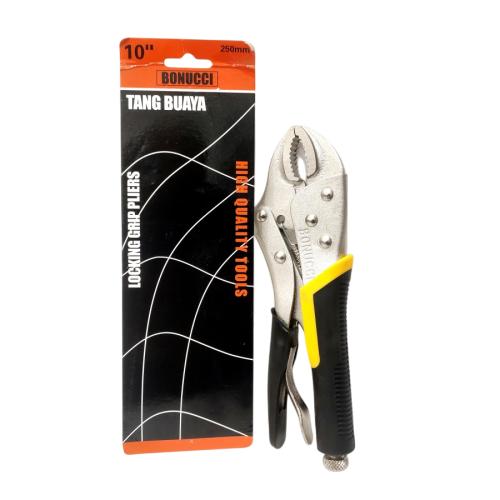 10 IN / BONUCCI Tang Buaya Jepit Jaw Locking Grip Pliers Gagang Karet