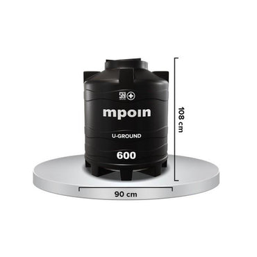 510 L / MPOIN + UGROUND UG600 Water Torrent Tangki Tandon Air PVC Sand + Acc Set