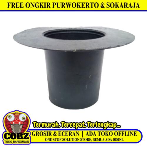 3 IN / NM Torong Corong Pipa Karpet Talang Air Karet Hitam