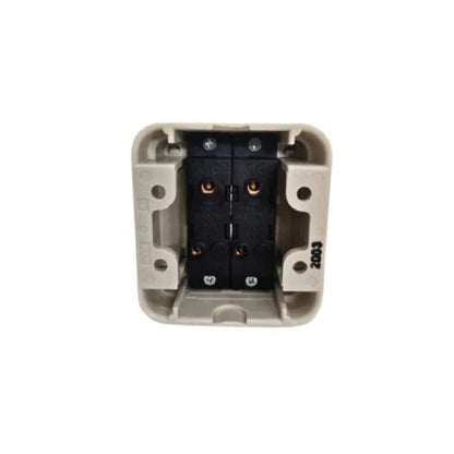 PANASONIC ALPHA CUBE Saklar Ganda Double Seri 2 Gang Tempel OB Outbow Putih