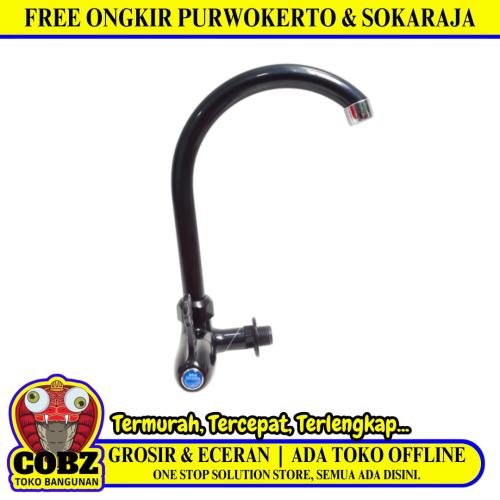 1/2 IN / NEW SOLIGEN W1 Kran Angsa Sink Bak Cuci Piring Tembok Plastik PVC