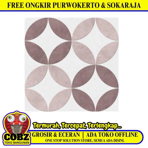 25 CM x 25 CM / ASIA TILE ROYAL Keramik Lantai Kamar Mandi Matte Brown Dus
