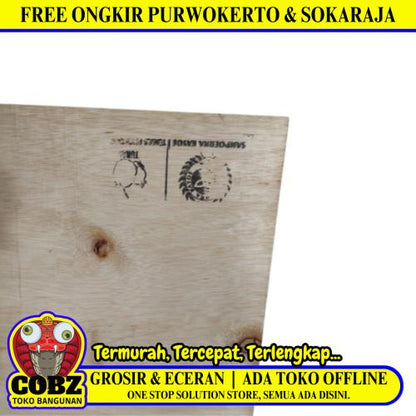 4 MM X 120 CM X 240 CM / TM Triplek Multiplek Papan Biasa Lembar