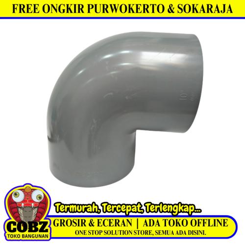 10 IN / RUCIKA D-DL Elbow Knee Keni L Sambungan Fitting Pipa PVC