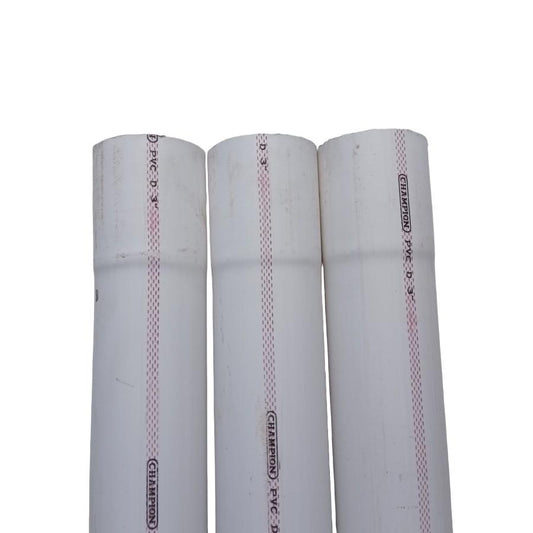 3 IN x 400 CM / CHAMPION D Lis Merah Pipa Pralon Paralon PVC Putih Batang