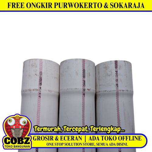 6 IN / CHAMPION D Lis Merah Pipa Pralon Paralon PVC Putih Batang