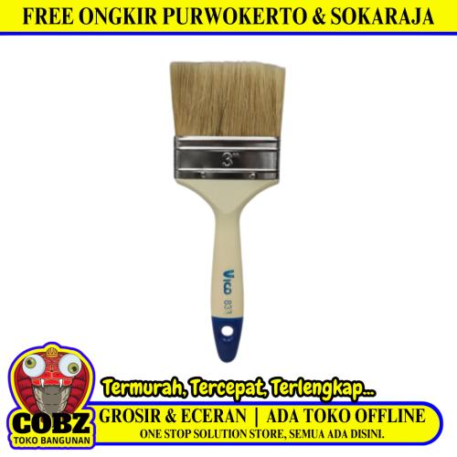 3 IN / VICO 833 Kuas Cat Tembok Kayu Besi Air Acyrlic Paint Brush