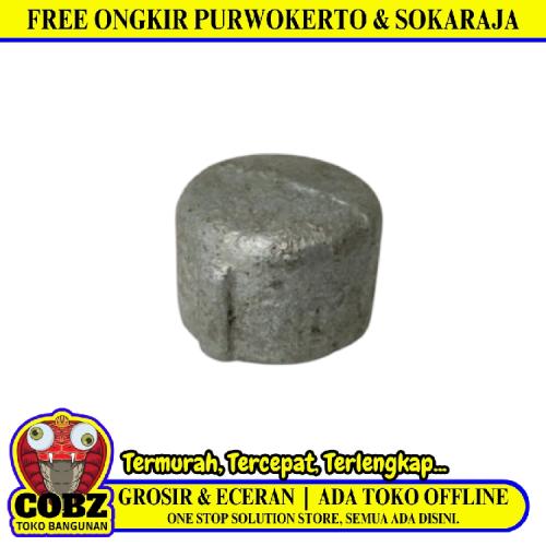 1/2 IN / G Dop Drat Dalam Sambungan Fitting Tutup Pipa Besi