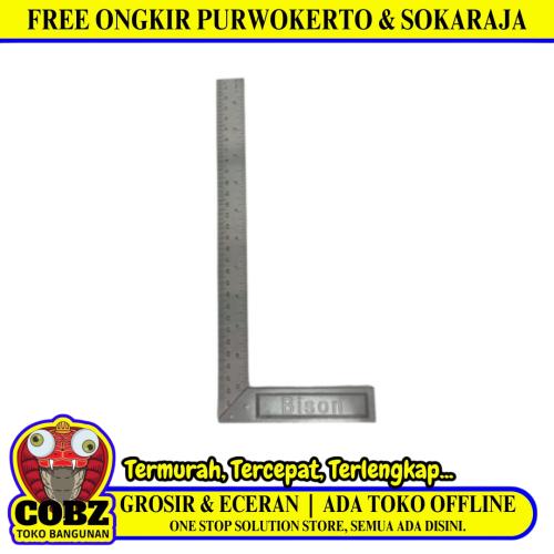 30 CM / BISON Siku Tukang Pasekon Penggaris Alat Ukur Angle Ruler