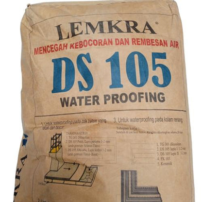 30 KG/ LEMKRA DS105 Semen Waterproofing Pelapis Anti Bocor Abu-abu Sak