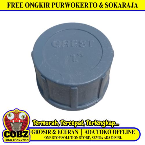 1 IN / GREST AW Dop Drat Dalam Sambungan Fitting Tutup Pipa PVC