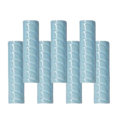 10 CM / TM Kuku Macan Bon Bon Lis Keramik Ulir Light Blue Lembar