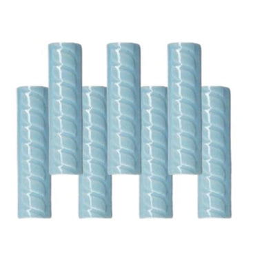 10 CM / TM Kuku Macan Bon Bon Lis Keramik Ulir Light Blue Lembar