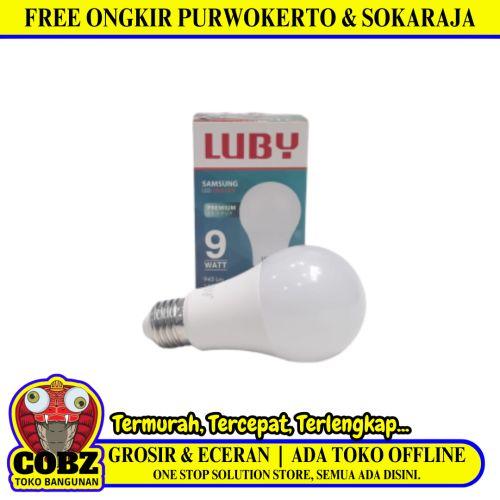 9 WATT / LUBY LED Lampu Bohlam Bulb Moto Putih Pcs
