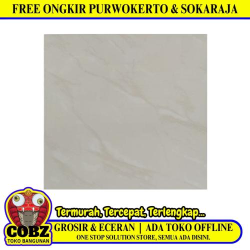 60 CM X 60 CM / KIA LUNA IVORY Granit Lantai Rumah Glossy Dus