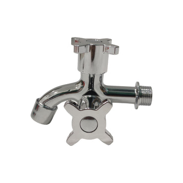 1/2 IN / FICO 01 Kran Air Cabang Double Shower Mesin Cuci Stainless