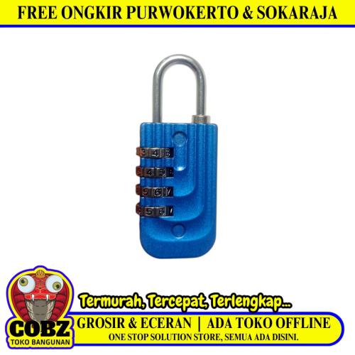 30 MM / DINOZ Gembok Gembok Nomer Pin Angka Tas Kunci Koper Travel Lock