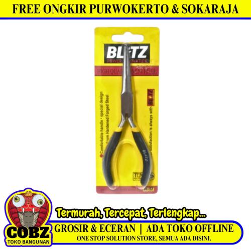 6 IN / BLITZ Tang Lancip Cucut Jepit Kawat Kabel Long Nose Pliers