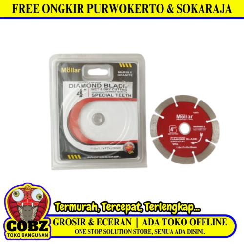 4 IN / MOLLAR 02 Dry Mata Gerinda Potong Keramik Diamond Cutting Wheel