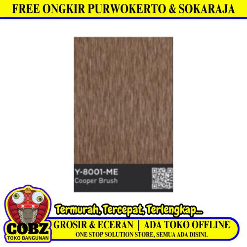 122 CM x 244 CM / TACO ULTIMATE METALLICS 8001 - ME HPL Lembar