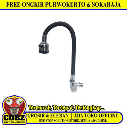 1/2 IN / ISCO WF2035 Kran Angsa Fleksibel Sink BCP Tembok Stainless