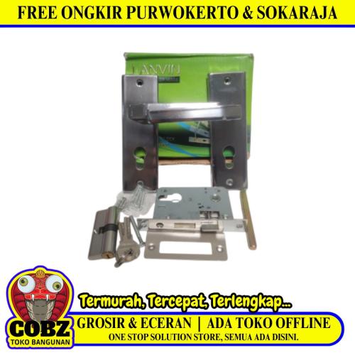 LANVIN LS17 SN / CP Handle Door Lock Tarikan Handle Kunci Pintu Kecil Set