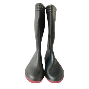 NO 42 / ANDO Sepatu Boot Kebun Pabrik Proyek Safety Karet Hitam Set