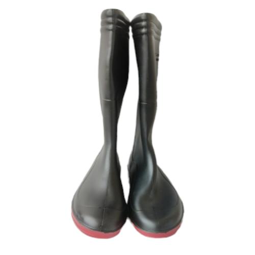 NO 42 / ANDO Sepatu Boot Kebun Pabrik Proyek Safety Karet Hitam Set