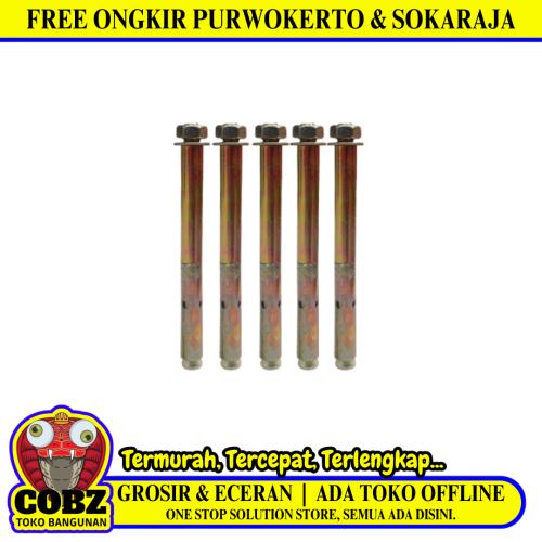 M 8 x 85 MM / TM Dynabolt Baut Beton Tembok Angkur Dinding Besi Kuning Biji