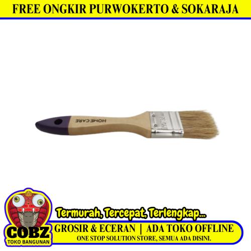 1 1/2 IN / HOME CARE WHITE Kuas Cat Tembok Kayu Besi Air Acyrlic Paint Brush