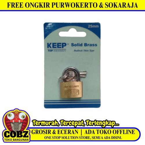 25 MM / KEEP Gembok Pintu Pagar Padlock Anti Maling Leher Pendek