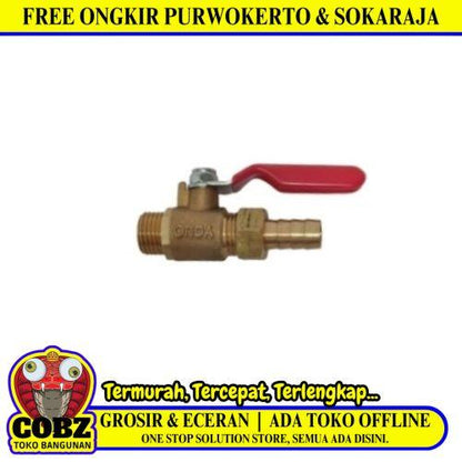 1/4 IN / ONDA Stop Kran Angin Mesin Kompresor Kuningan