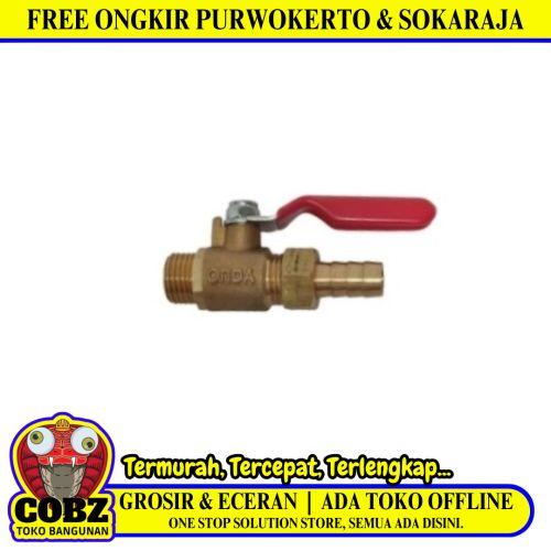 1/4 IN / ONDA Stop Kran Angin Mesin Kompresor Kuningan