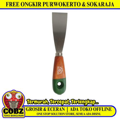 1 1/2 IN / CARL SCHLIEPER Sekrap Kape Scrapper Cat Perata Acian Gagang Kayu
