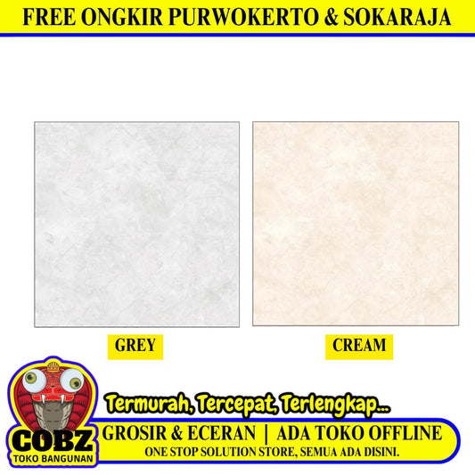 50 CM x 50 CM / PLATINUM HAVANA Keramik Lantai Rumah Glossy Dus