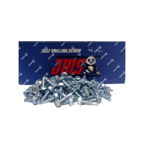 #10 x 19 MM / JMS Roofing Baut Sekrup Atap Baja Ringan Putih Dus